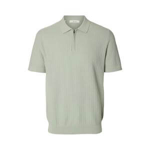 Selected Homme Cran Short Sleeve Knit Zip Polo